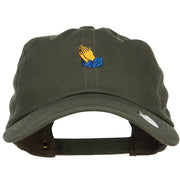 Mini Praying Hands Embroidered Unstructured Cap