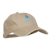 Joy to the World Embroidered Washed Cap