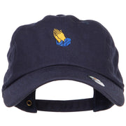 Mini Praying Hands Embroidered Unstructured Cap