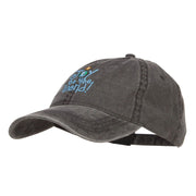 Joy to the World Embroidered Washed Cap