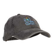 Joy to the World Embroidered Washed Cap