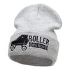 Roller Derby Roller Skate Embroidered Long Beanie