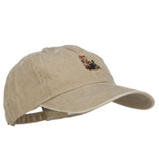 Yorkshire Terrier Embroidered Washed Cotton Twill Cap