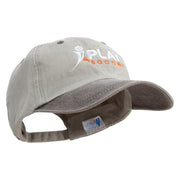 Playing Soccer Logo Embroidered Pigment Dyed Wash Cap