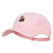 Yorkshire Terrier Embroidered Washed Cotton Twill Cap