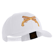 U.S. Army Military Police Insignia Embroidered Retro Cotton Blend Snapback Cap - White OSFM