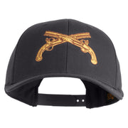 U.S. Army Military Police Insignia Embroidered Retro Cotton Blend Snapback Cap - Charcoal OSFM