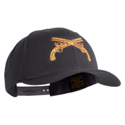 U.S. Army Military Police Insignia Embroidered Retro Cotton Blend Snapback Cap - Charcoal OSFM