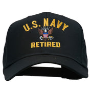 US Navy Retired Military Embroidered Cap