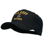 US Navy Retired Military Embroidered Cap