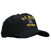 US Navy Retired Military Embroidered Cap