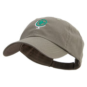 World Fitness Embroidered Low Profile Washed Cap - Olive OSFM