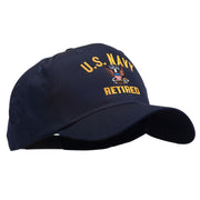 US Navy Retired Military Embroidered Cap