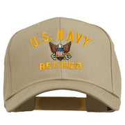 US Navy Retired Military Embroidered Cap