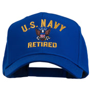 US Navy Retired Military Embroidered Cap