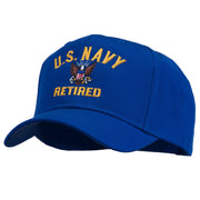 US Navy Retired Military Embroidered Cap