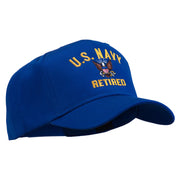 US Navy Retired Military Embroidered Cap