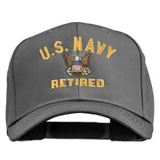 US Navy Retired Military Embroidered Cap