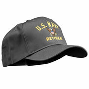 US Navy Retired Military Embroidered Cap