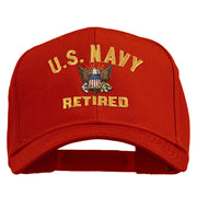 US Navy Retired Military Embroidered Cap