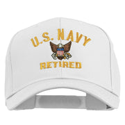 US Navy Retired Military Embroidered Cap