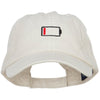 Low Battery Symbol Embroidered Cotton Cap