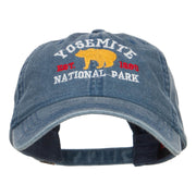 Yosemite National Park Embroidered Washed Cap