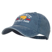 Yosemite National Park Embroidered Washed Cap