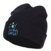 Joy to the World Embroidered Long Beanie