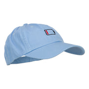 Low Battery Symbol Embroidered Cotton Cap