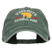 Yosemite National Park Embroidered Washed Cap