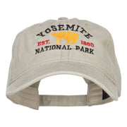 Yosemite National Park Embroidered Washed Cap