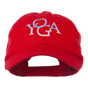 Yoga in two colors Embroidered Cap