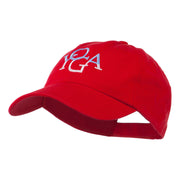 Yoga in two colors Embroidered Cap