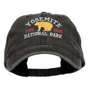 Yosemite National Park Embroidered Washed Cap