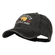 Yosemite National Park Embroidered Washed Cap