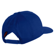 US Navy Seabee Retired Military Embroidered Solid Cotton Twill Pro Style Cap - Royal OSFM