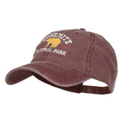 Yosemite National Park Embroidered Washed Cap