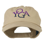 Yoga in two colors Embroidered Cap