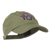 Yoga in two colors Embroidered Cap