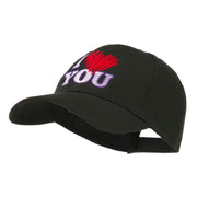 I Love You Logo Embroidered Cap