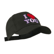 I Love You Logo Embroidered Cap