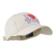 I Love You Logo Embroidered Cap