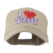 I Love You Logo Embroidered Cap