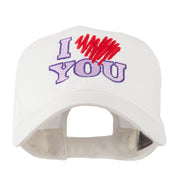 I Love You Logo Embroidered Cap