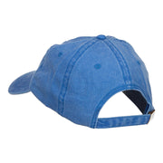 Lock and Key Love Embroidered Washed Cap