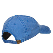 Lock and Key Love Embroidered Washed Cap