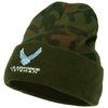 US Air Force Veteran Symbol Embroidered Camo Long Beanie