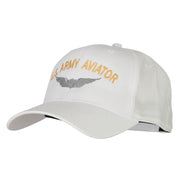 US Army Aviator Embroidered Solid Cotton Pro Style Cap