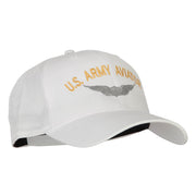 US Army Aviator Embroidered Solid Cotton Pro Style Cap